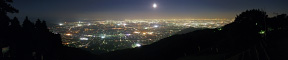 池田山からのパノラマ夜景写真