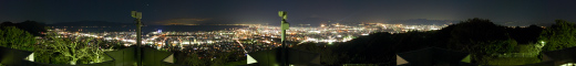 香貫山 芝住展望台からの360度パノラマ夜景写真
