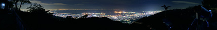 六甲山天覧台（六甲山上展望台）のパノラマ夜景写真
