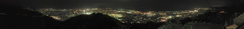 愛宕山公園（愛宕山展望台）のパノラマ夜景写真